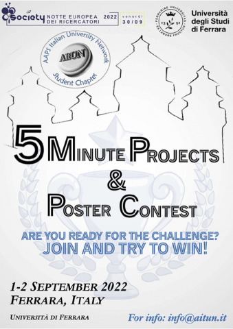5 minute Projects and poster contest