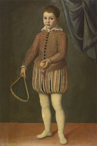 Cerchia di Sofonisba Anguissola, Ragazzo con racchetta e palla, Sotheby's 2014