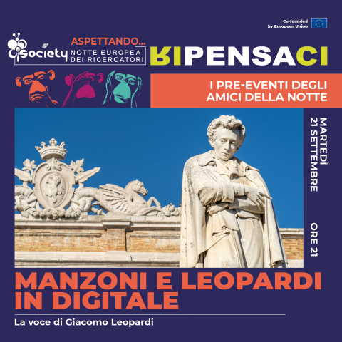 locandina pre evento NDR 2023 la voce di leopardi