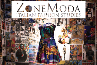 Collage di abiti e fotografie di moda