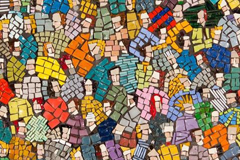 particolare mosaico