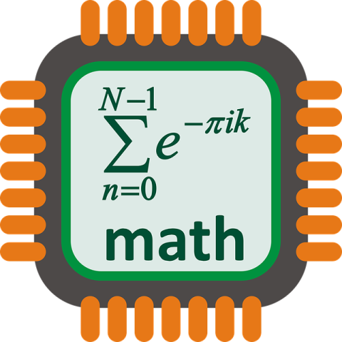 A data chip with a math equation