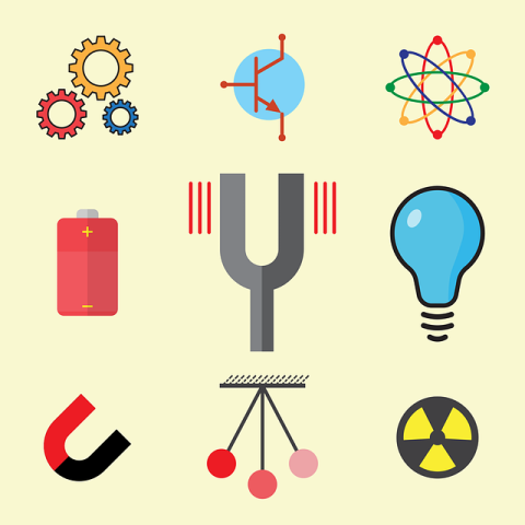 Various utensils related to scientific experiments