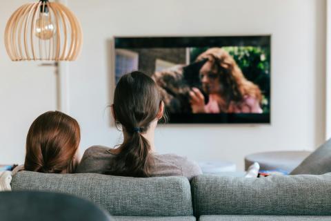 persone guardano tv